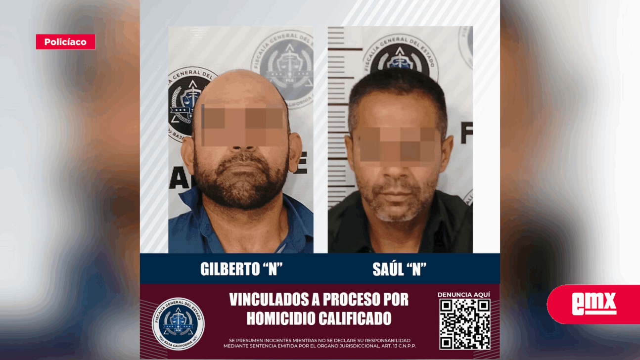 EMX-Presenta FGE cargos penales contra dos sujetos por homicidio calificado