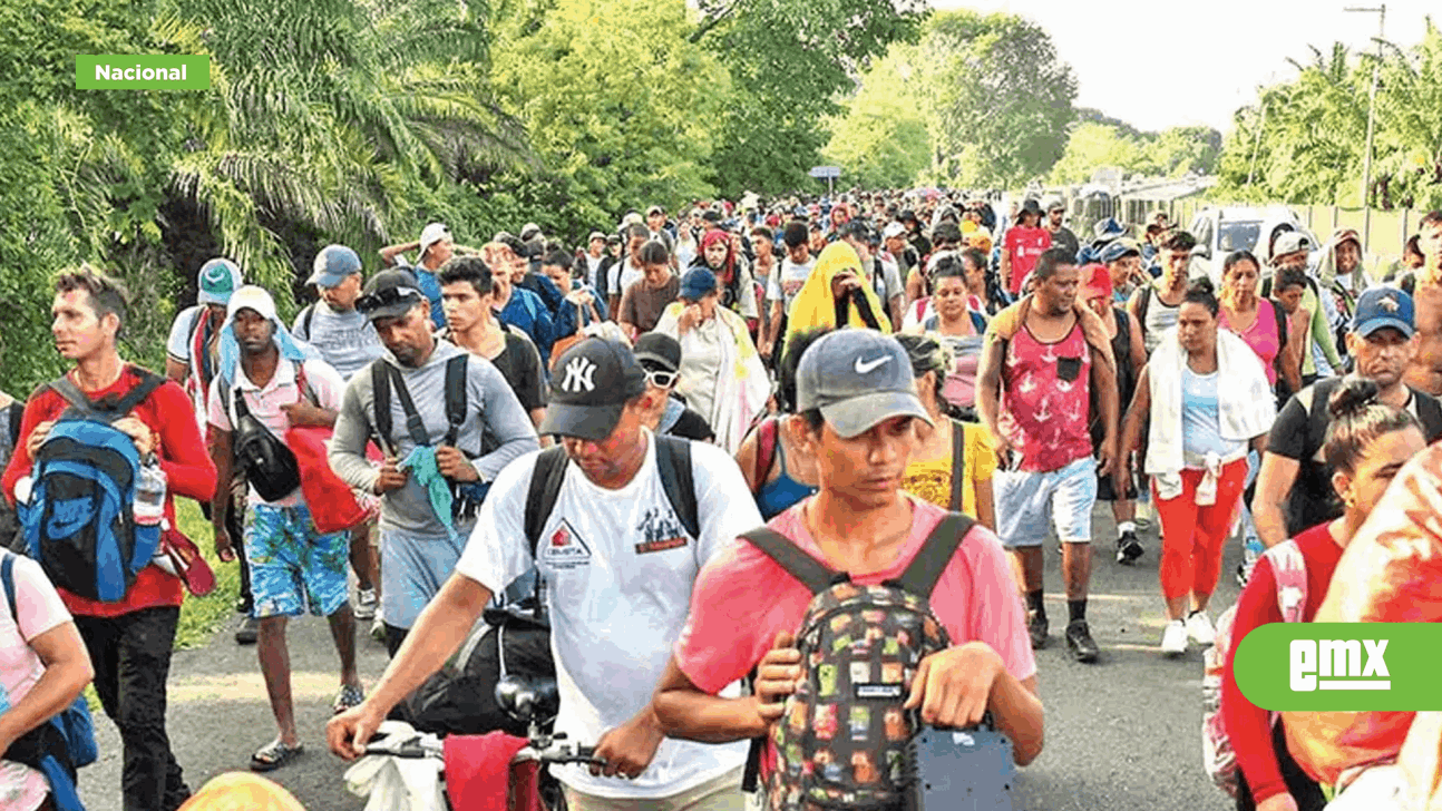 EMX-Migrantes-piden-que-INM-les-dé-transporte;-caravana-busca-llegar-a-la-CDMX