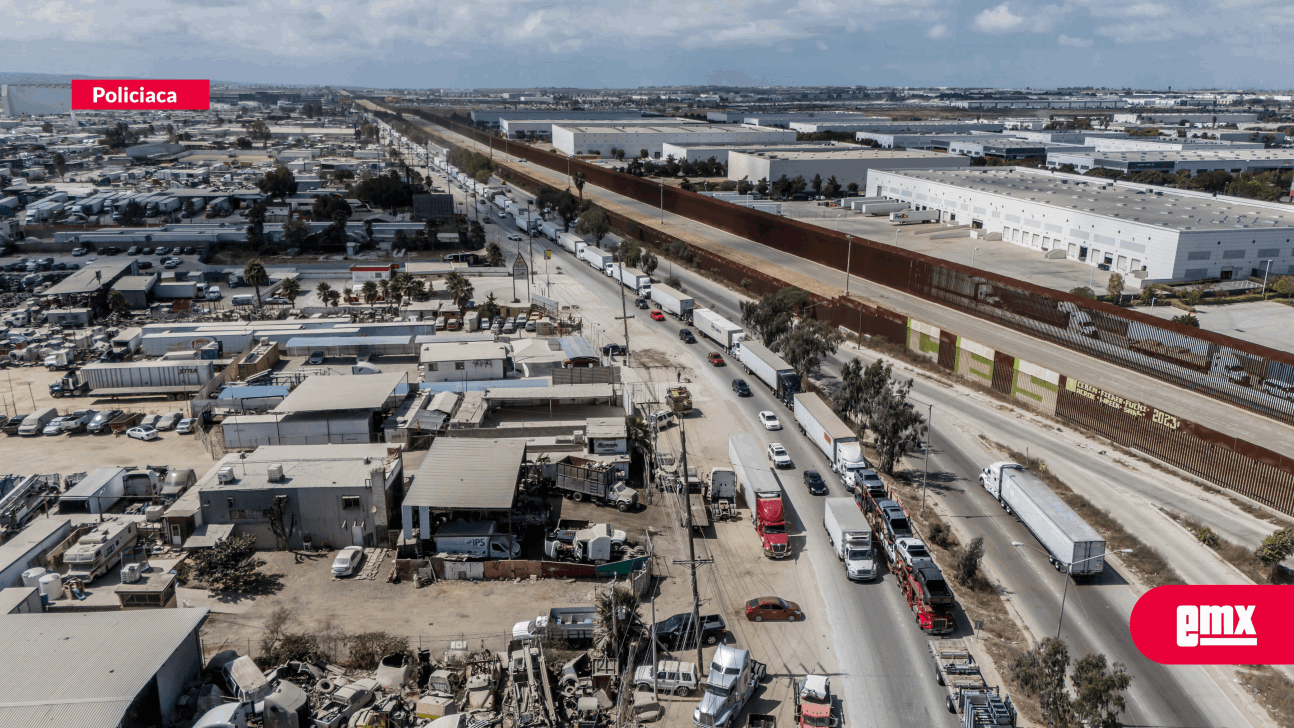 EMX-Caos-vial-en-Tijuana-tras-incidente-en-Puerto-de-Exportación-de-Otay-Mesa